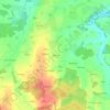 Weiding topographic map, elevation, terrain