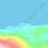 Cape Columbia topographic map, elevation, terrain