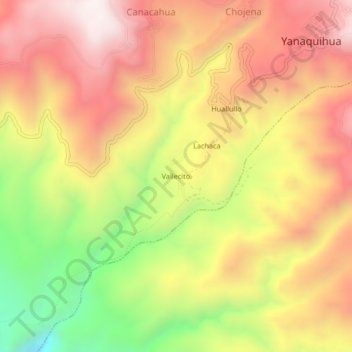Vallecito topographic map, elevation, terrain