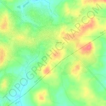 Awe topographic map, elevation, terrain