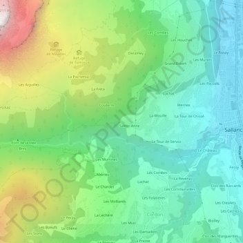 Phitherne topographic map, elevation, terrain