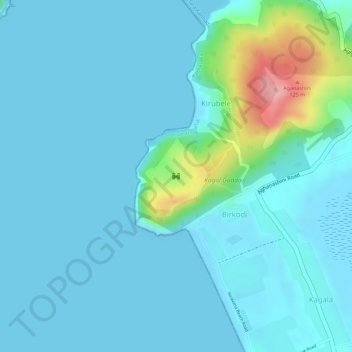 Fort Kagala topographic map, elevation, terrain