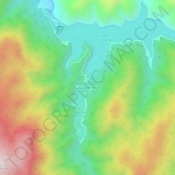 Laguna Amargo topographic map, elevation, terrain