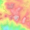 Punto más alto topographic map, elevation, terrain