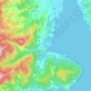 Snug topographic map, elevation, terrain