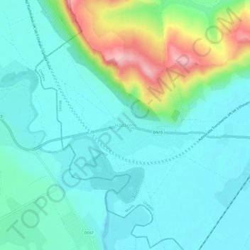 Hădăreni topographic map, elevation, terrain