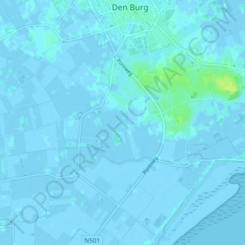 Zuid-Haffel topographic map, elevation, terrain
