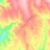 Moon topographic map, elevation, terrain