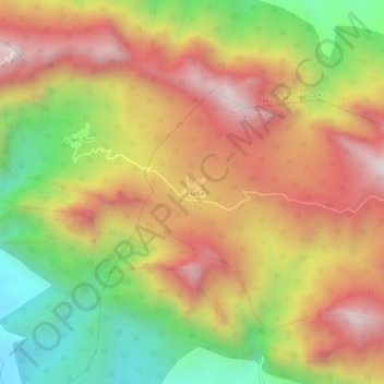 Maydan topographic map, elevation, terrain