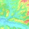 Saline di Volterra topographic map, elevation, terrain