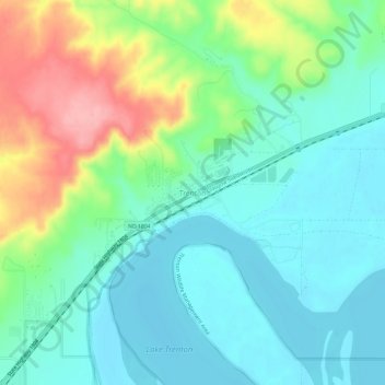 Trenton topographic map, elevation, terrain