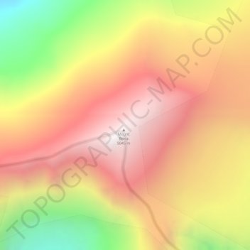 Mount Bona topographic map, elevation, terrain