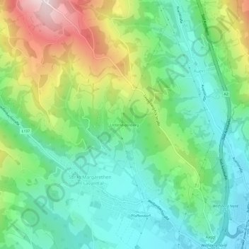 Unterleidenberg topographic map, elevation, terrain