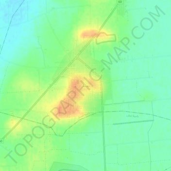 Taftanaz topographic map, elevation, terrain