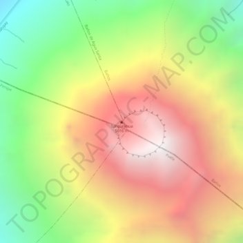 Tungurahua topographic map, elevation, terrain