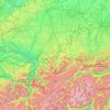 Allgäu topographic map, elevation, terrain