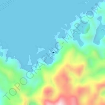 Twin Lagoon topographic map, elevation, terrain