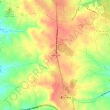 La Dehesa topographic map, elevation, terrain