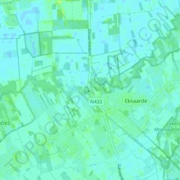 Eksaardedam topographic map, elevation, terrain