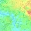 Le Pérou topographic map, elevation, terrain