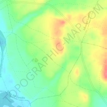 Camino Francés topographic map, elevation, terrain