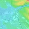 Tête Jaune Cache topographic map, elevation, terrain