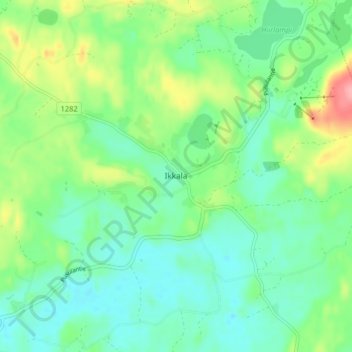 Ikkala topographic map, elevation, terrain