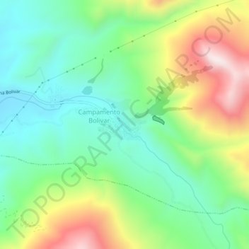 Antequera topographic map, elevation, terrain