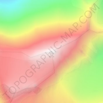 North Peak topographic map, elevation, terrain