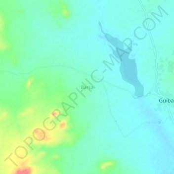 Barsa topographic map, elevation, terrain