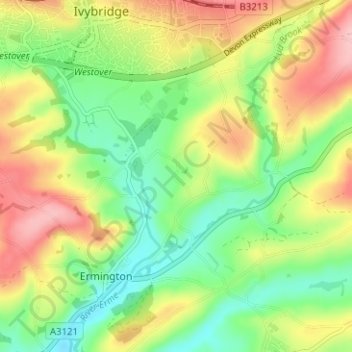 Penquit topographic map, elevation, terrain