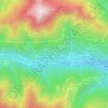 Fasi topographic map, elevation, terrain