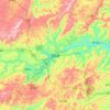 Zhenyuan topographic map, elevation, terrain