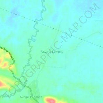 Rawang Kempas topographic map, elevation, terrain