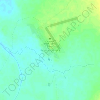 Wangkatjungka topographic map, elevation, terrain