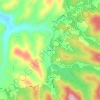 Leivasy topographic map, elevation, terrain