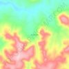 Monte Sião topographic map, elevation, terrain