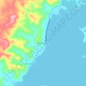 Igdarapdap topographic map, elevation, terrain