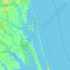 Raymond Island topographic map, elevation, terrain