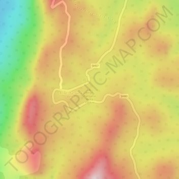 Biligiri Rangana Betta topographic map, elevation, terrain