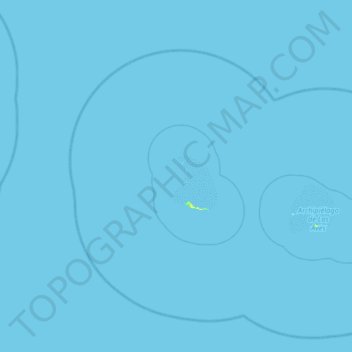 Aves de Sotavento topographic map, elevation, terrain