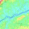 Queluz topographic map, elevation, terrain