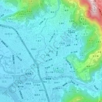 Lanya topographic map, elevation, terrain