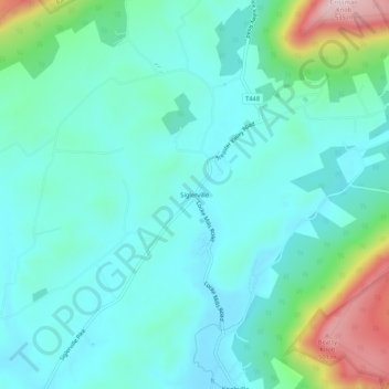 Siglerville topographic map, elevation, terrain