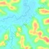 Kanuru topographic map, elevation, terrain
