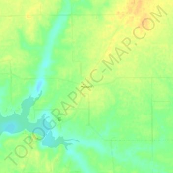 Woburn topographic map, elevation, terrain