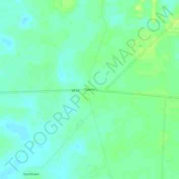 Duette topographic map, elevation, terrain