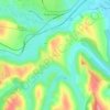 Buznea topographic map, elevation, terrain