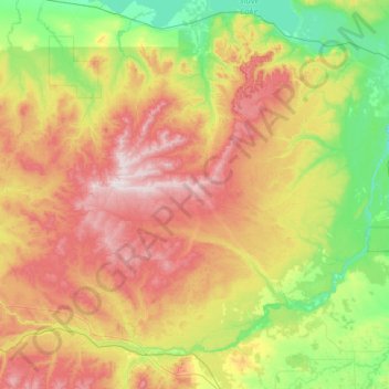 Swan Hills (town) topographic map, elevation, terrain