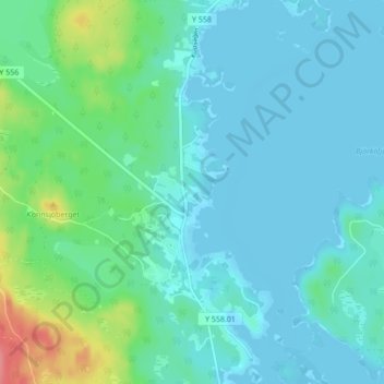 Myrbodarna topographic map, elevation, terrain